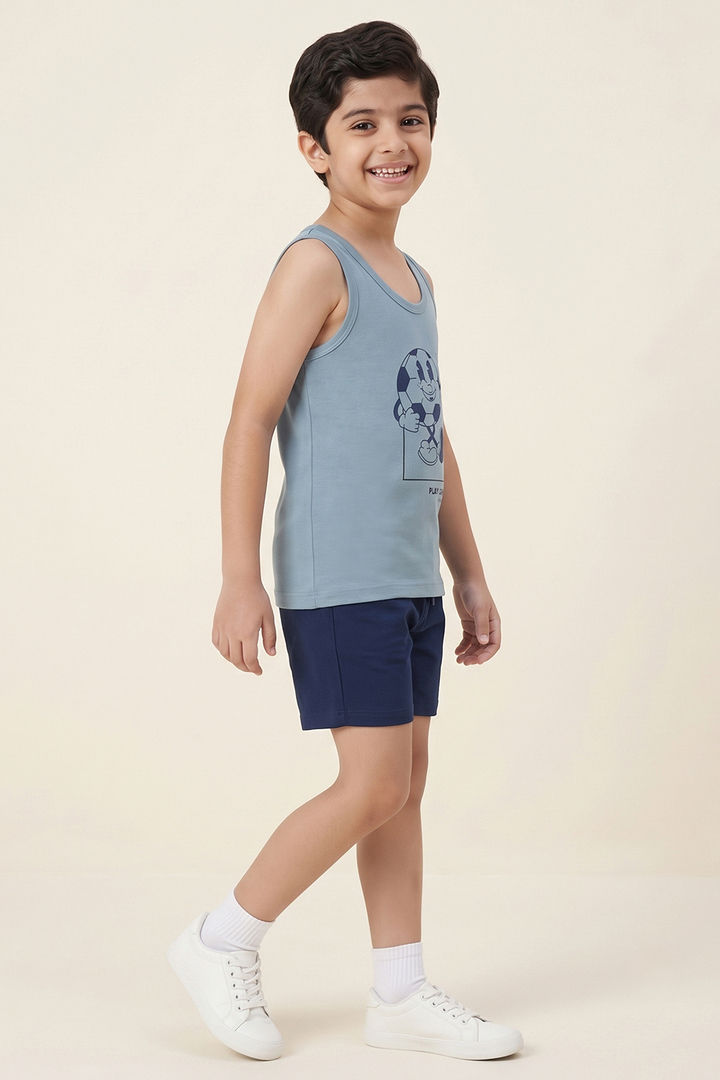 Lee Cooper Boys Printed Vest (Pack of 2) - Multicolor — image 9